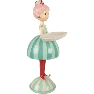 Clayre & Eef Декорація Дитина з Мискою 18x16x38 см...