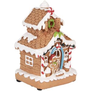 Clayre & Eef 6PR5867 Декоративний будинок зі світлодіодами 11x10x17 см