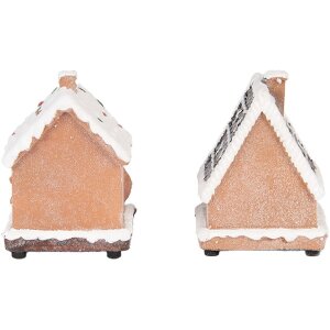 Clayre & Eef Набір декоративних будиночків з LED 17 шт 9x8x13 см