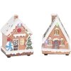 Clayre & Eef Набір декоративних будиночків з LED 17 шт 9x8x13 см