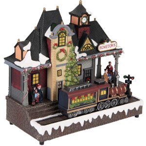 Clayre & Eef 6PR5873 Декоративний потяг зі світлодіодами 32x16x30 см