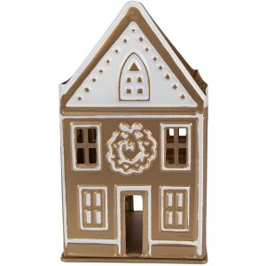 Clayre & Eef 6Y5920 Підсвічник 12x11x22 см Золотистий/Білий