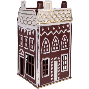 Clayre & Eef Свічник 12x12x22 см червоно-білий