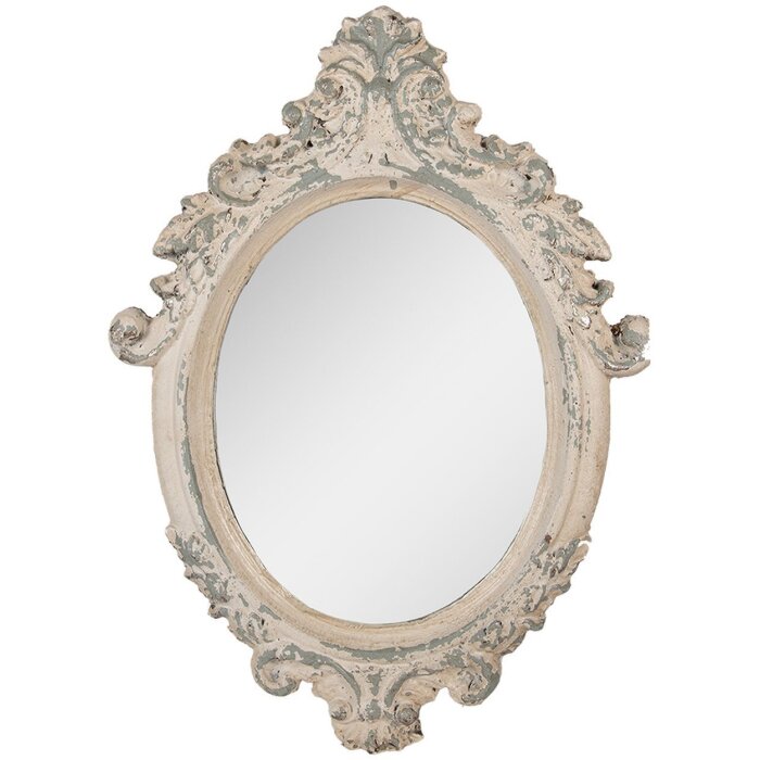 Clayre & Eef Дзеркало настінне 46x3x64 см Бежево-Сіре