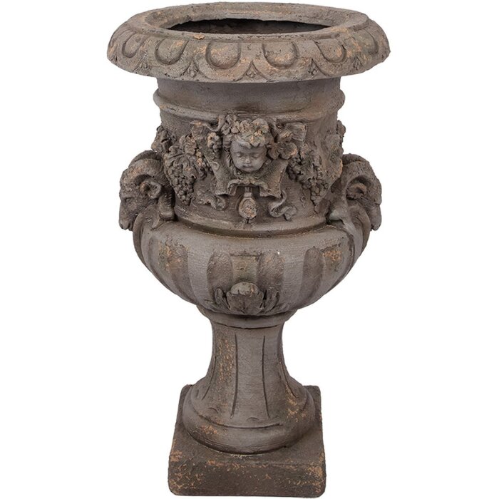 Clayre & Eef 5MG0092 Декоративний квітковий горщик сірий 40x38x64 см