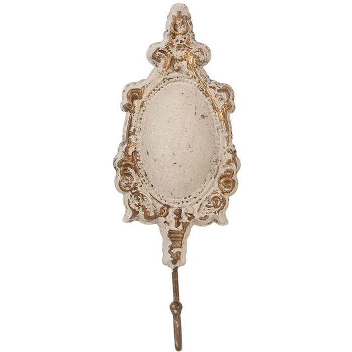 Вішалка на стіну Clayre & Eef 6Y5982, сільськогосподарський стиль, бежевий колір