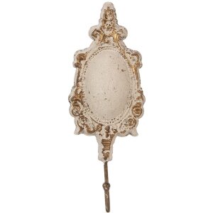 Вішалка на стіну Clayre & Eef 6Y5982, сільськогосподарський стиль, бежевий колір