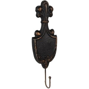 Вішалка на стіну Clayre & Eef, сільський стиль, залізо, 12x4x38 см