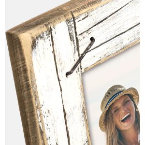 ZEP Фоторамка "Рог" деревянная белая винтаж 13x18/15x20 см