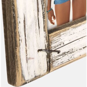 ZEP Фоторамка "Рог" деревянная белая винтаж 13x18/15x20 см