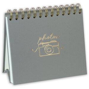 ZEP Спіральний фотоальбом самоклеючий на підставці 20 арк. Червоний/Зелений/Сірий 10x15/13x19