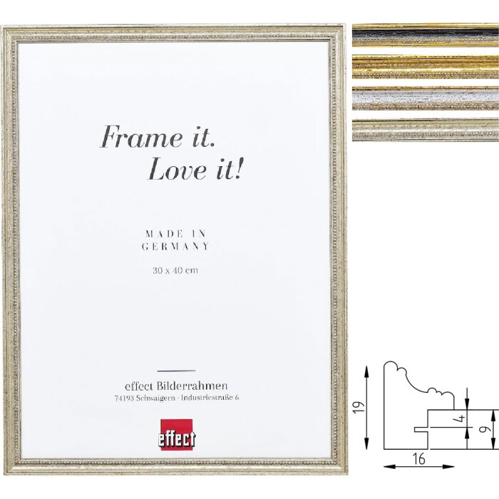 Деревяний фоторамка Профіль 66, антик, різні кольори та розміри