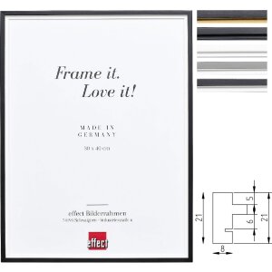 Фоторамка з натурального дерева Profil 69, ступінчастий профіль 8 мм