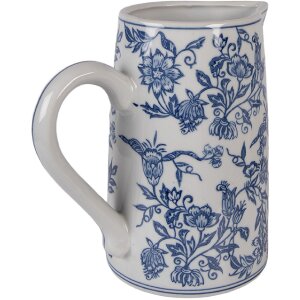 Керамічний каньйон декоративний 21x13x21 см, біло-блакитний, Clayre & Eef