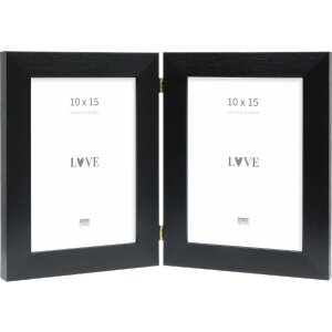 Двоколонна рамка Deknudt S41VH2, чорна, 2x10x15 см, з...