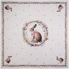 Скатерть Clayre & Eef 100x100 см, хлопок, зайцы, весна, Пасха