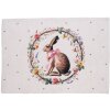 Набор столовых салфеток Clayre & Eef 6 шт. Заяц с цветочным венком 48x33 см