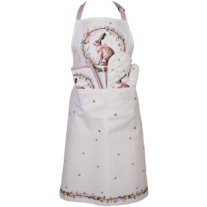 Кухонные перчатки Clayre & Eef 18x30 см, бежево-коричневые