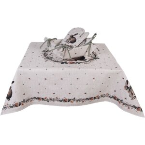 Перчатка для духовки Clayre & Eef, 18x30 см, бежево-коричневая