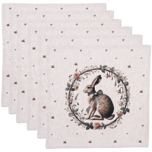 Салфетки Clayre & Eef NLE43, 6 шт., 40x40 см,...