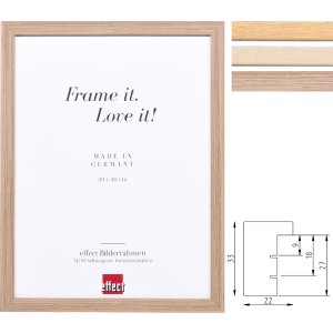 Дзеркало з деревяним каркасом Profil 54 — сільський стільний стиль, відбивний дуб, більярд