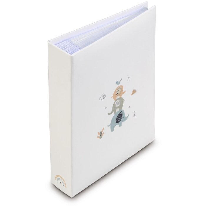 Альбом-меморіальник "Тварини" на 200 фото 10x15 см, білий