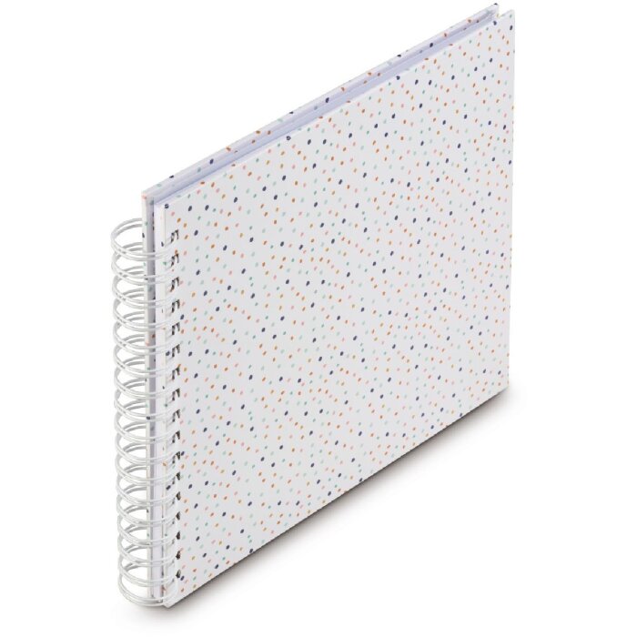 Альбом Hama Спиральный Confetti, 28x24 см, 50 белых страниц