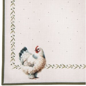 Салфетки Clayre & Eef BYC43, 6 шт., 40x40 см, бежево-коричневые