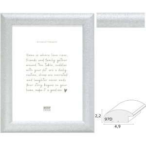 Декнудт деревянная рамка S97DD7 серебристая,...