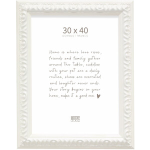 Фоторамка Deknudt S996K — деревянная, с кlargласом, 30x40–40x60 см, белая/черная