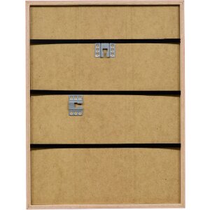 Деревяна рамка з неоново-червоним профілем 30x45 см з музеєвим склом