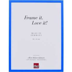 Деревяна рамка з профілем неоново-блакитного кольору...