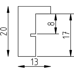 Лісовий рамка профіль неоново-блакитний 18х32 см з склом музею