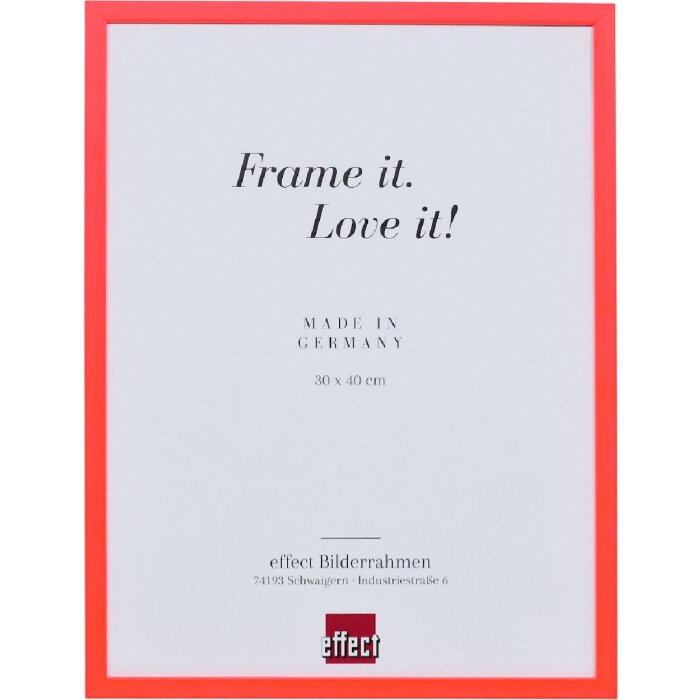 Лісовий рамка профіль неоново-червоний 25x60 см з чистим склом