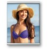 Стеклянная металлическая фоторамка 13x18 см