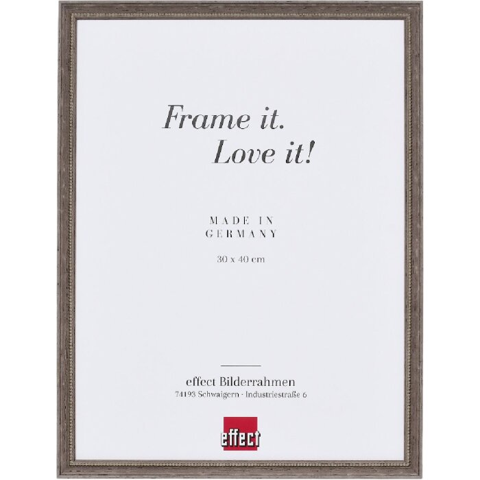 Фото рамка з дерев’яного профілю 2440, коричнева, 20x28 см, з прозорим склом