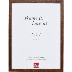 Зеркало з деревяною рамою Profil 2430, нісбаум, 60x60 см