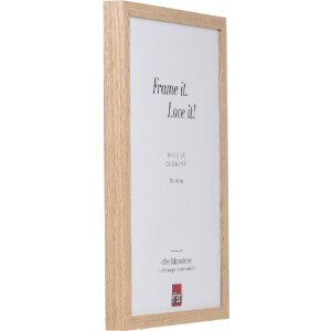 Дзеркало з натурального дубу, блок-профіль, 35x100 см