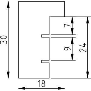 Фоторамка з дерева «Ефект» профіль 2430, 21x29,7 см, орех, кришталя