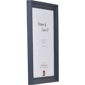 Візерунок-дзеркало з деревяним профілем 2420, 45x80 см, сірий