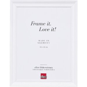 Дзеркало з деревяною рамкою Profil 2420, 40x60 см, білий