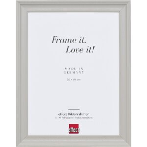 Дзеркало з деревяним профілем 2420, 35x50 см, світло-сірий