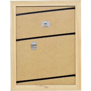 Дзеркало з деревяним профілем 2420, 28x35 см, світло-сіре