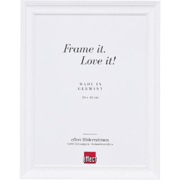 Дзеркало з деревяним профілем 2420, 18x27 см, біле