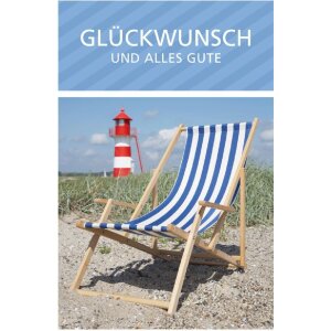 ARTEBENE Glückwunschkarte Leuchtturm Alles Gute