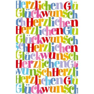 Artebene Karte Glückwunsch-Typo-multic.