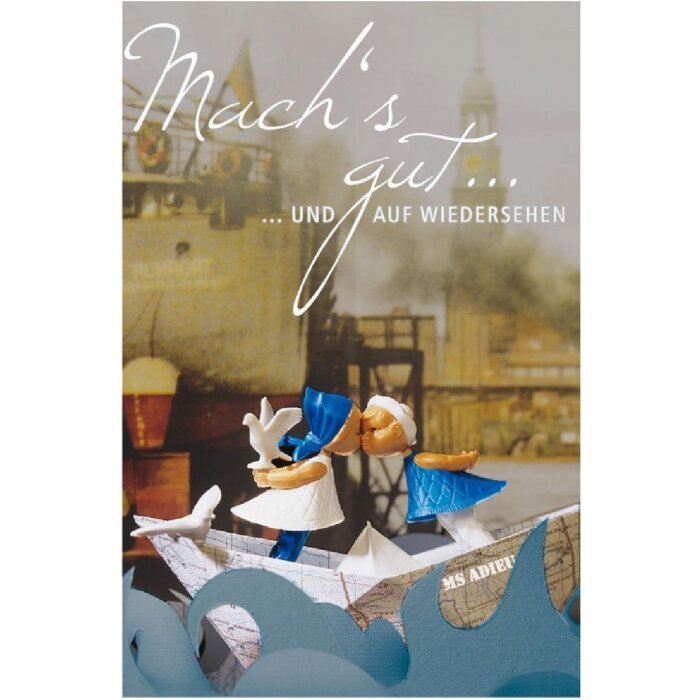 Artebene Karte Zum Abschied Pärchen Machs Gut und Auf Wiedersehen