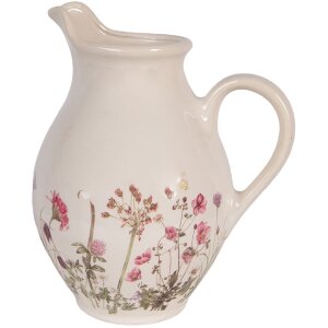 Декоративна банка Clayre & Eef бежево-рожева 21x16x25 см