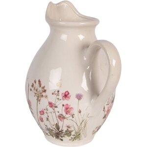 Декоративна банка Clayre & Eef бежево-рожева 21x16x25 см