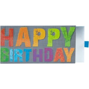 Artebene Geldumschlag Happy Birthday, 23x11 cm, Farbe...